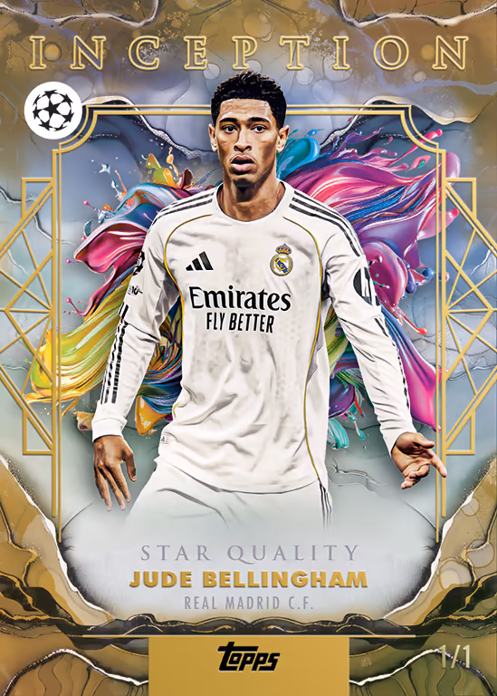 2025-26 TOPPS Inception UEFA Club Competitions Soccer Cards Hobby Box