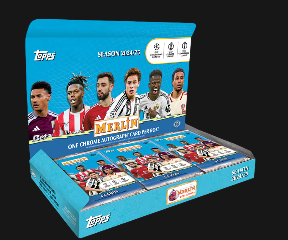 2024-25 TOPPS Merlin UEFA Club Competitions Soccer Cards Hobby Box