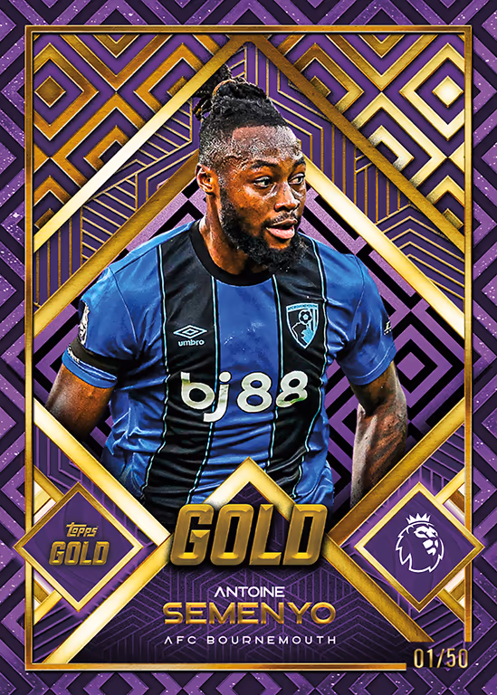 2025-26 TOPPS Gold Premier League Soccer Cards Box