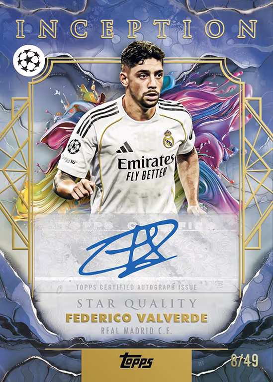 2025-26 TOPPS Inception UEFA Club Competitions Soccer Cards Hobby Box