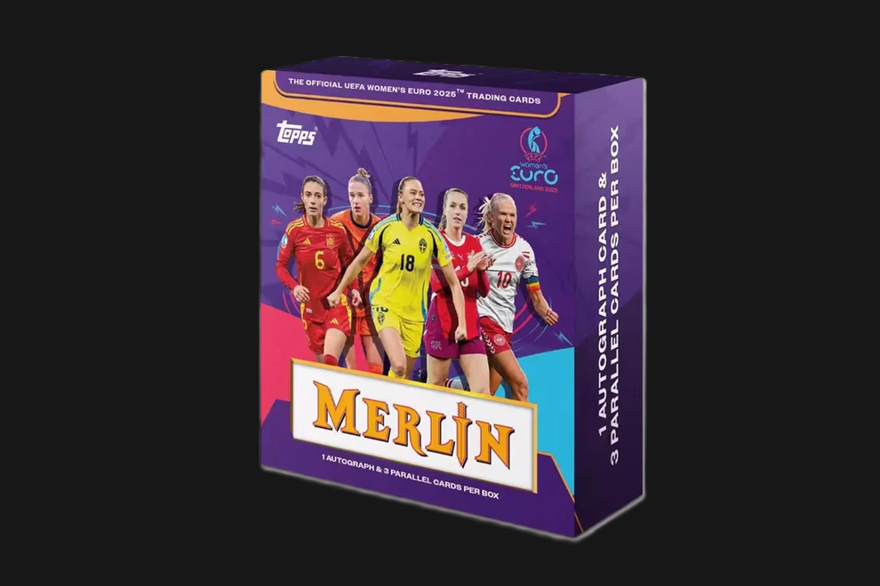 2025 TOPPS Merlin UEFA Women’s Euro Soccer Cards Box