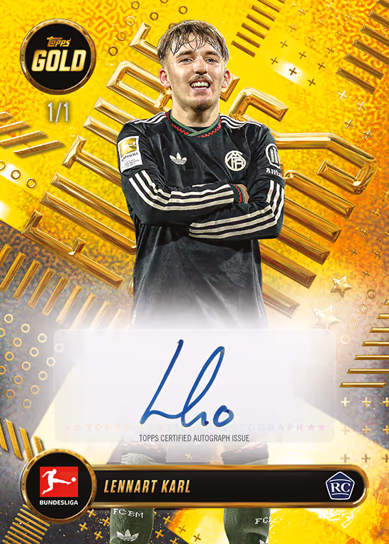 2025-26 TOPPS Gold Bundesliga Soccer Cards Box