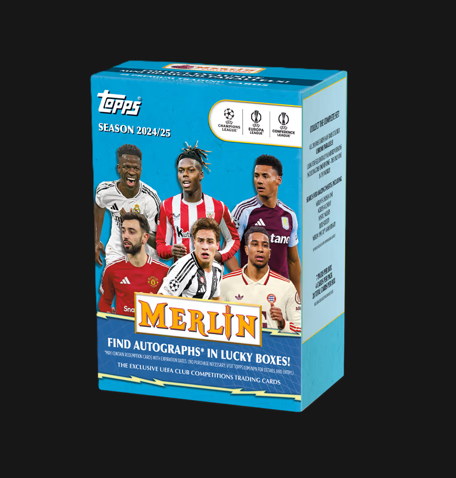 SEALED 2024-25 TOPPS Merlin UEFA Club Competitions Soccer Cards Blaster Box