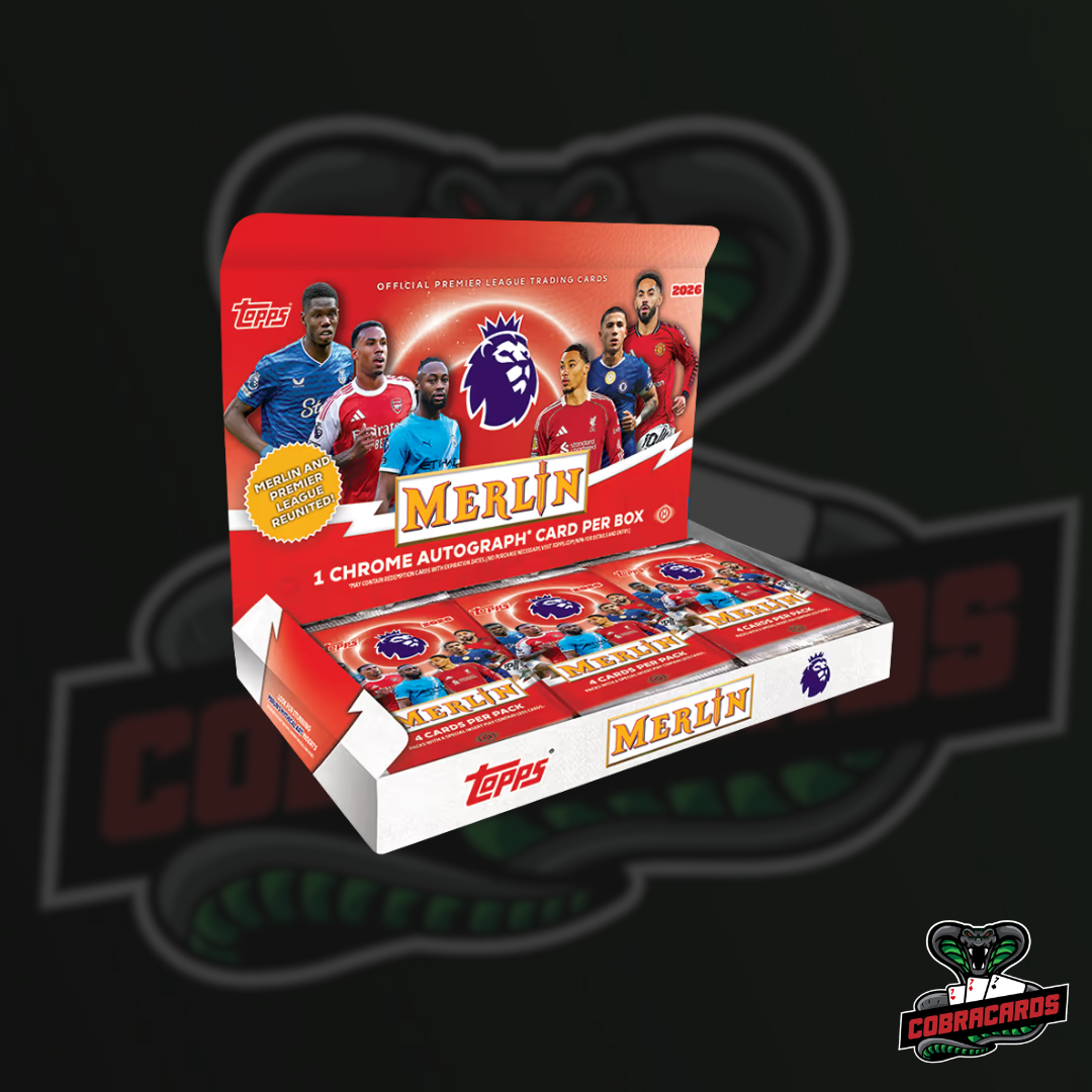 2025-26 TOPPS Merlin Premier League Soccer Cards Hobby Box