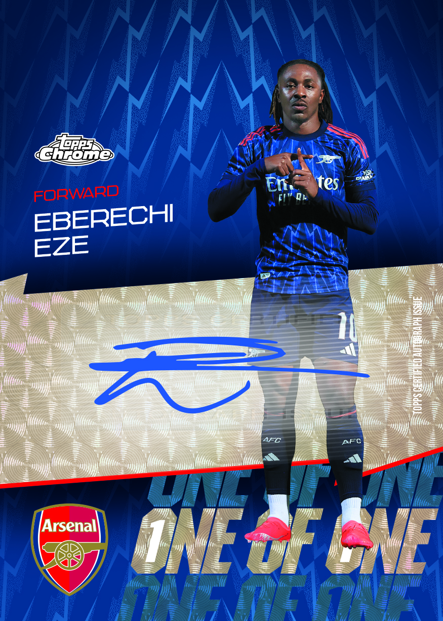 2025-26 TOPPS Chrome Arsenal Soccer Cards Box