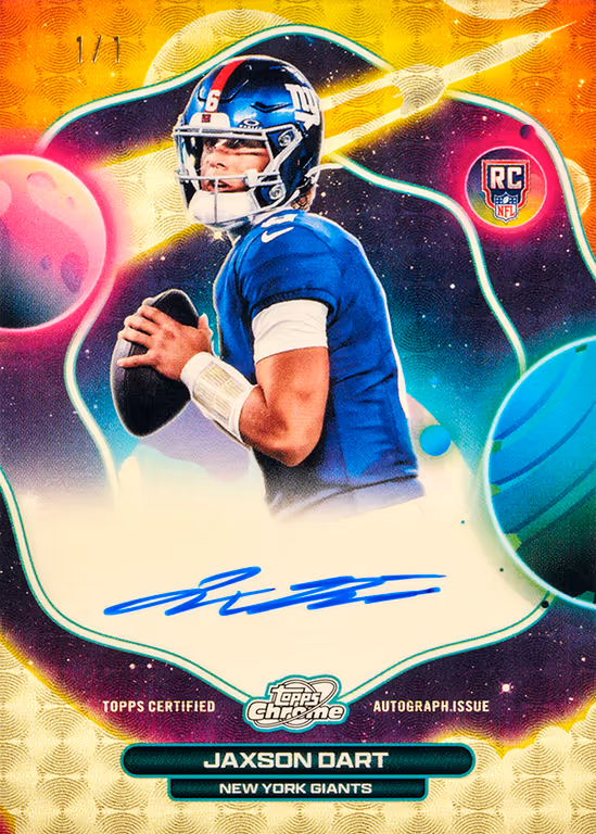2025 TOPPS Cosmic Chrome NFL Football Cards Hobby Box