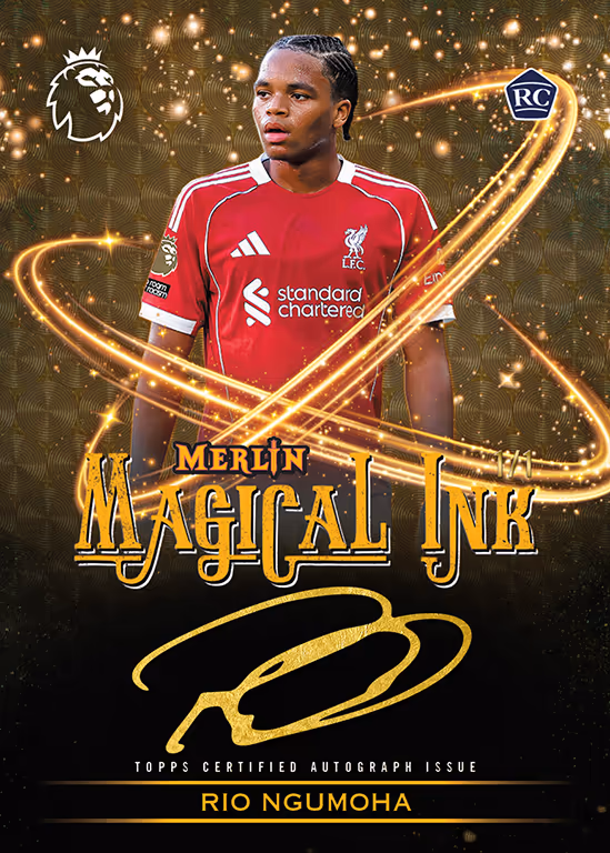 #PLM2 Full Case (12 Box) 2025-26 TOPPS Merlin Premier League Soccer Cards Hobby Box PYT/PYP