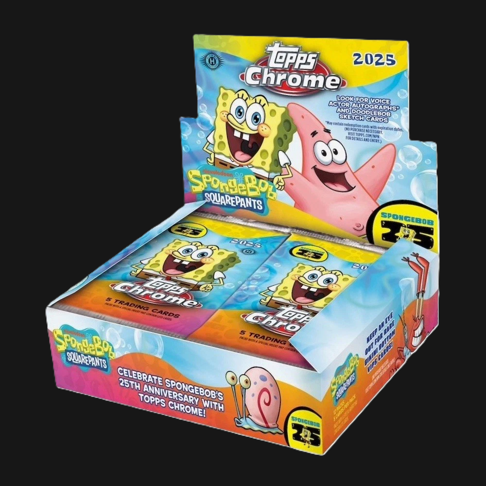 2025 Topps Chrome SpongeBob 25th Anniversary - Hobby Box 2025 Topps Chrome SpongeBob 25th Anniversary - Hobby Box