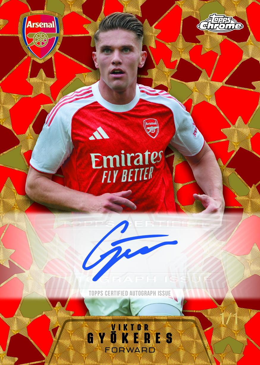 2025-26 TOPPS Chrome Arsenal Soccer Cards Box