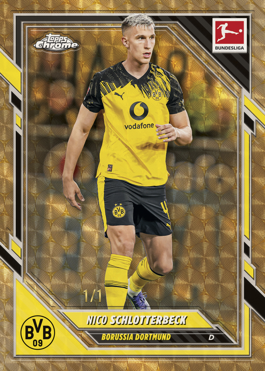 2025-26 TOPPS Chrome Bundesliga Soccer Cards Value Box