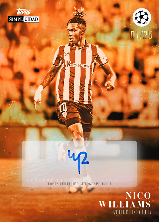 2025-26 TOPPS Simplicidad UEFA Club Competitions Soccer Cards Box
