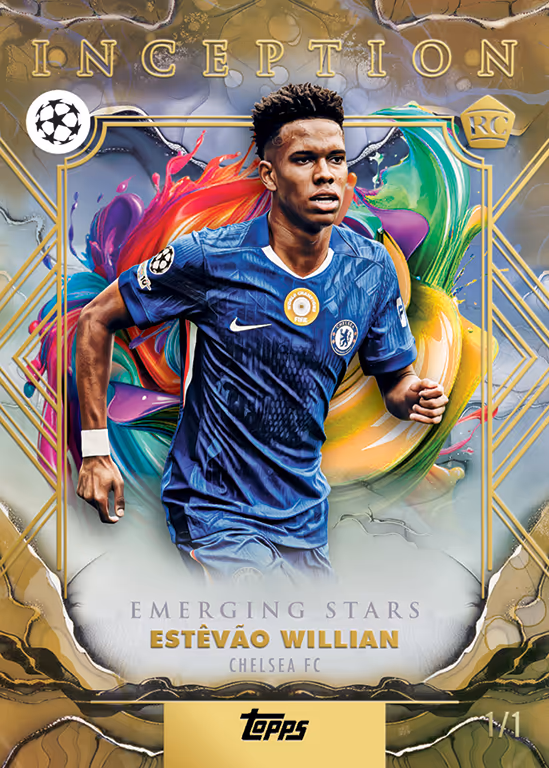 2025-26 TOPPS Inception UEFA Club Competitions Soccer Cards Hobby Box