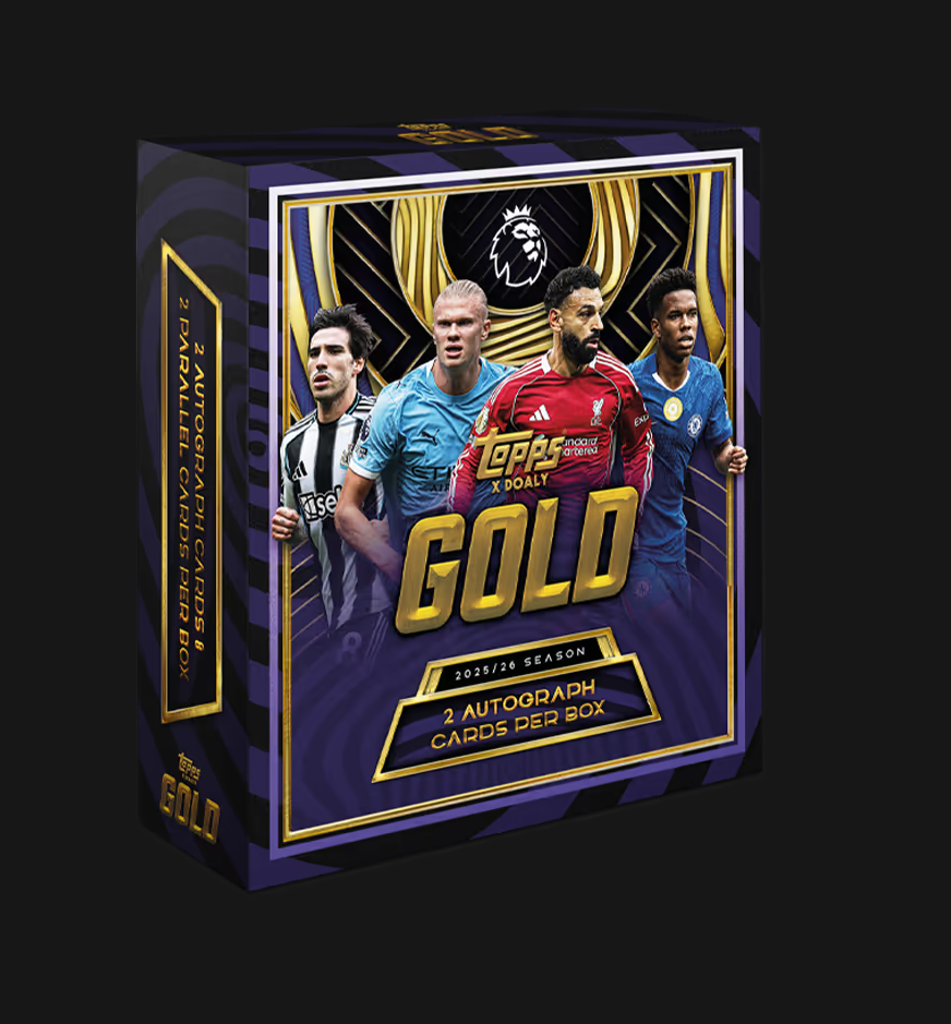 2025-26 TOPPS Gold Premier League Soccer Cards Box