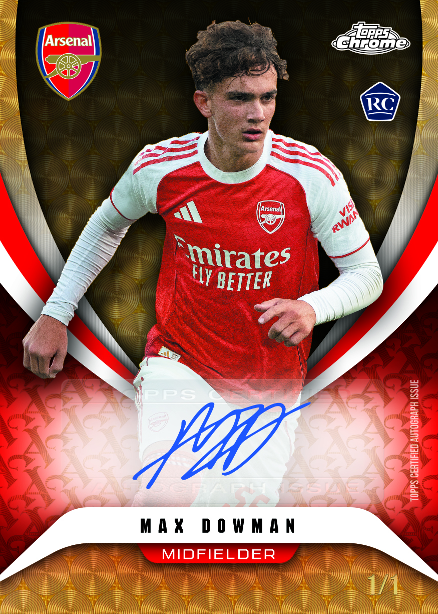 2025-26 TOPPS Chrome Arsenal Soccer Cards Box