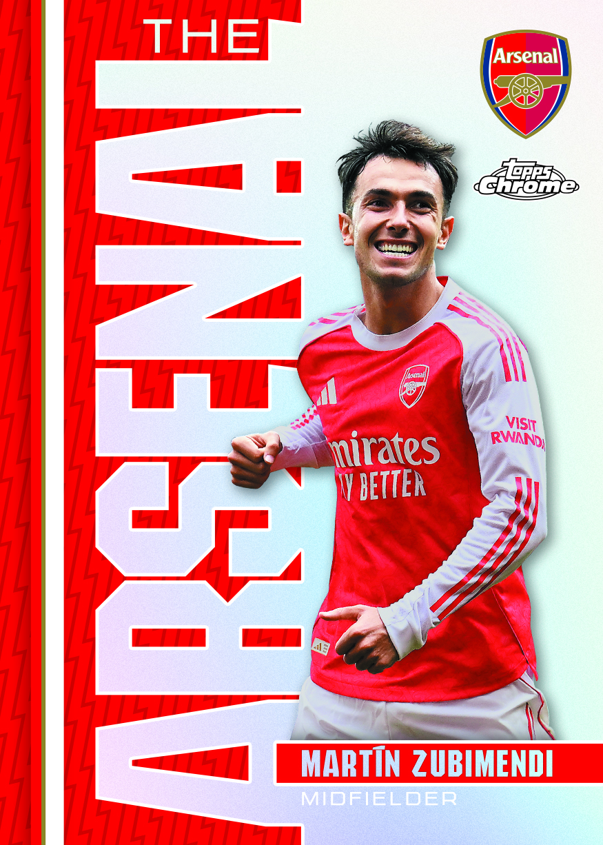 2025-26 TOPPS Chrome Arsenal Soccer Cards Box