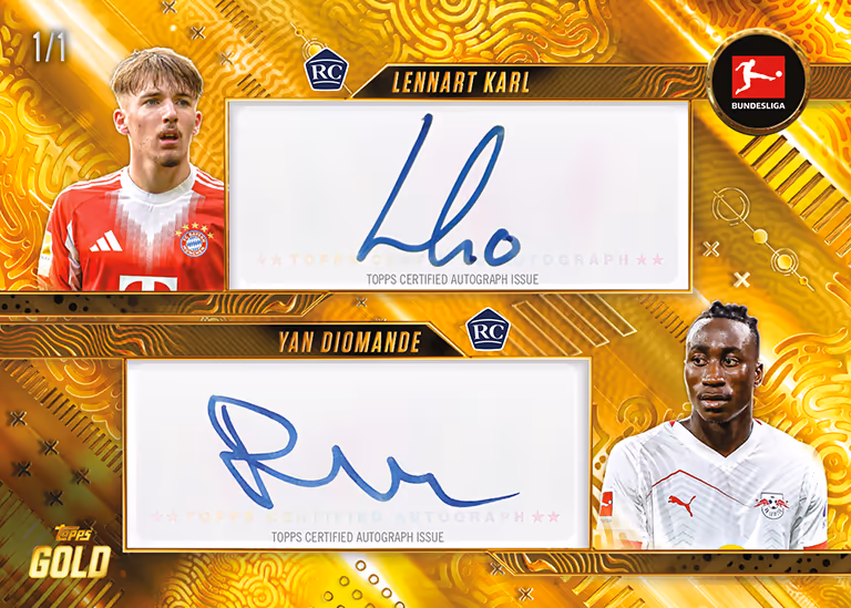 2025-26 TOPPS Gold Bundesliga Soccer Cards Box