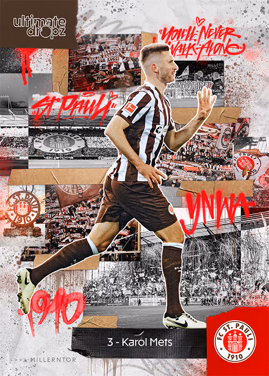 SEALED 2025-26 ULTIMATE DROPZ We love St. Pauli Soccer Cards Box