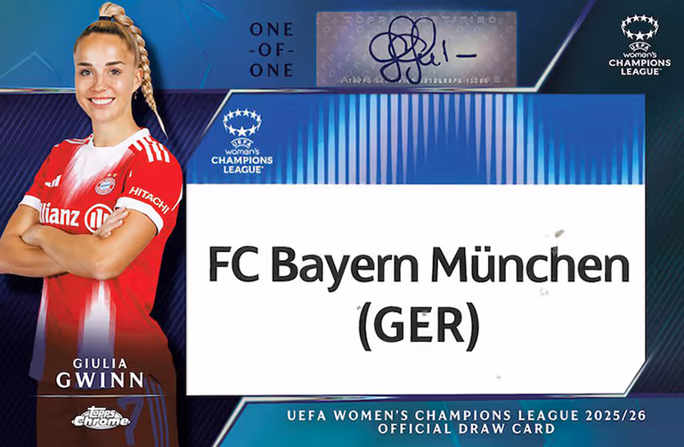 2025-26 TOPPS Chrome UEFA Women's Champions League Soccer Cards Hobby Box