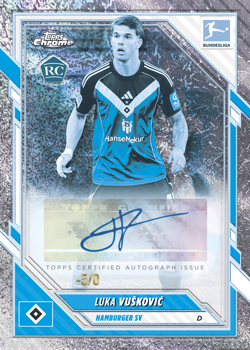 2025-26 TOPPS Chrome Bundesliga Soccer Cards Value Box