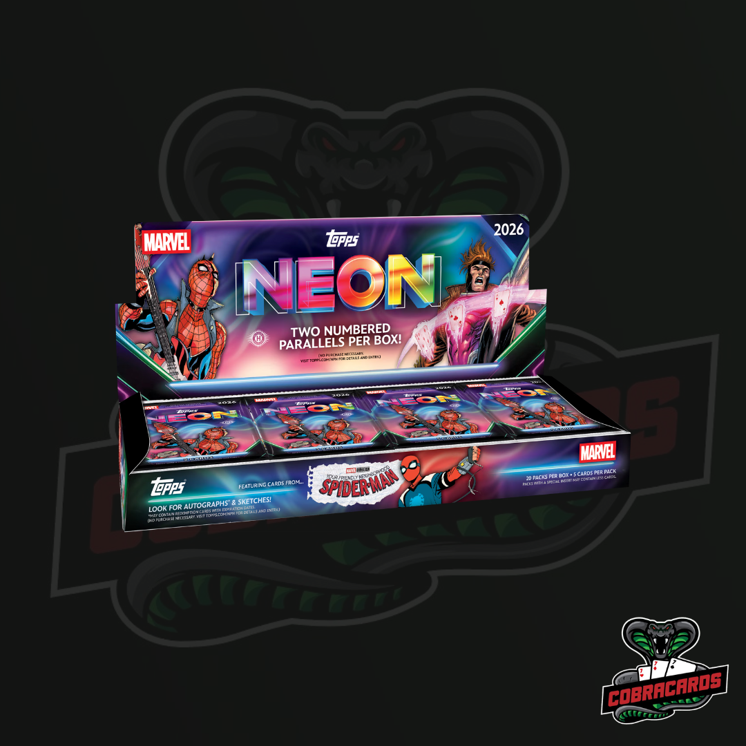 2026 TOPPS Neon Marvel Trading Cards Hobby Box