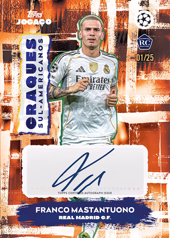 2025-26 TOPPS Jogaço UEFA Club Competitions Soccer Cards Box