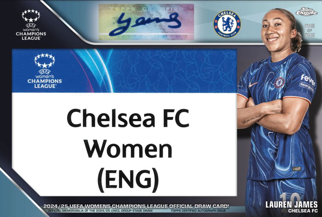 2024-25 Topps Chrome UEFA Women's Champions League - Hobby Box
